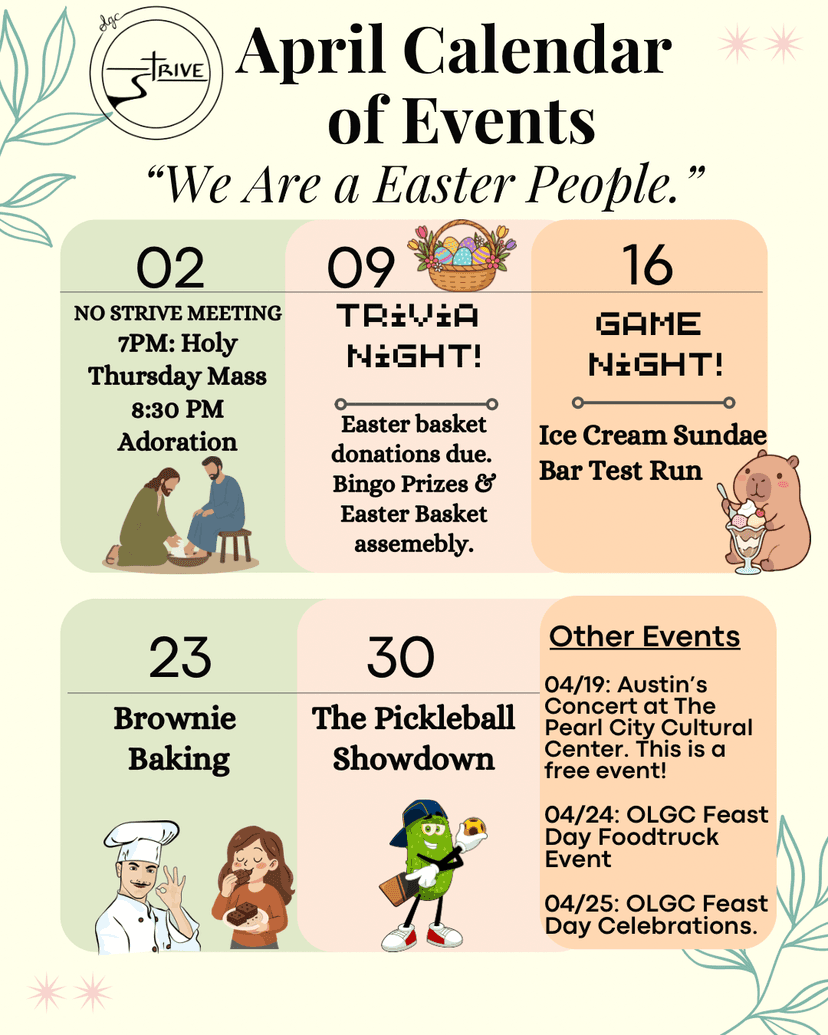 April 2026 Events